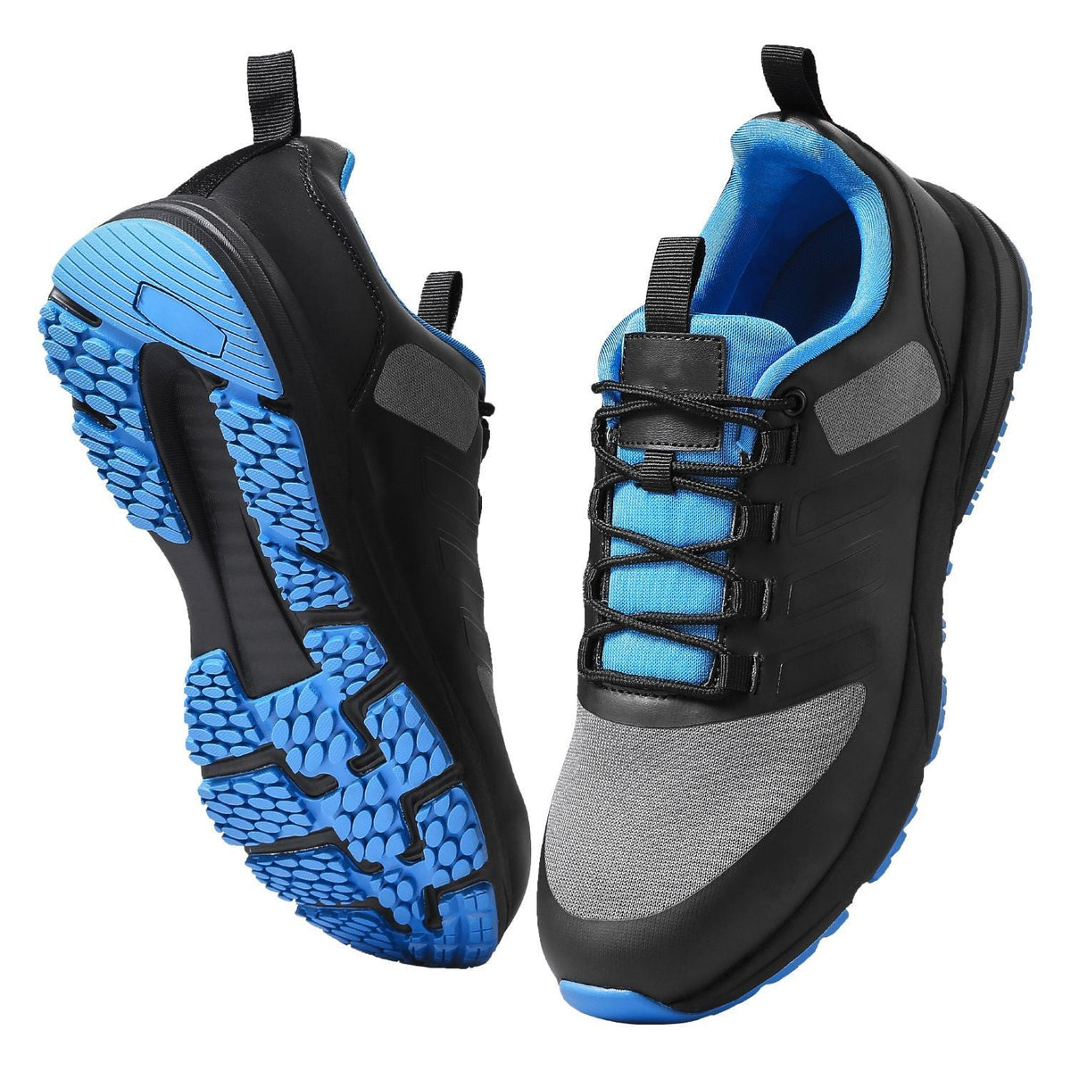 Cross Training Shoes, M Width Sneakers US Size 9, Wide Toe Box Shoes with Arch Support & Adjustable Lace-up, Training Shoes for Running, Gymnastics, Dog Walking, and Weightlifting (Black)