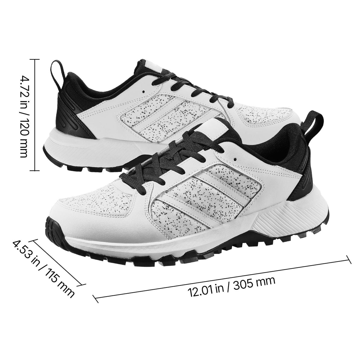 Cross Training Shoes, W Width Sneakers US Size 9, Wide Toe Box Shoes with Arch Support & Adjustable Lace-up, Training Shoes for Running, Gymnastics, Dog Walking, and Weightlifting (White)