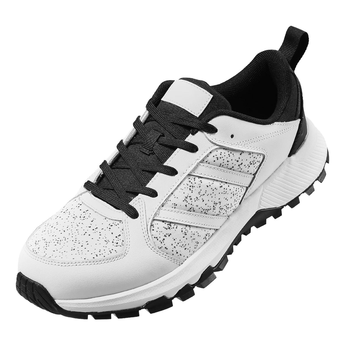 Cross Training Shoes, W Width Sneakers US Size 9, Wide Toe Box Shoes with Arch Support & Adjustable Lace-up, Training Shoes for Running, Gymnastics, Dog Walking, and Weightlifting (White)