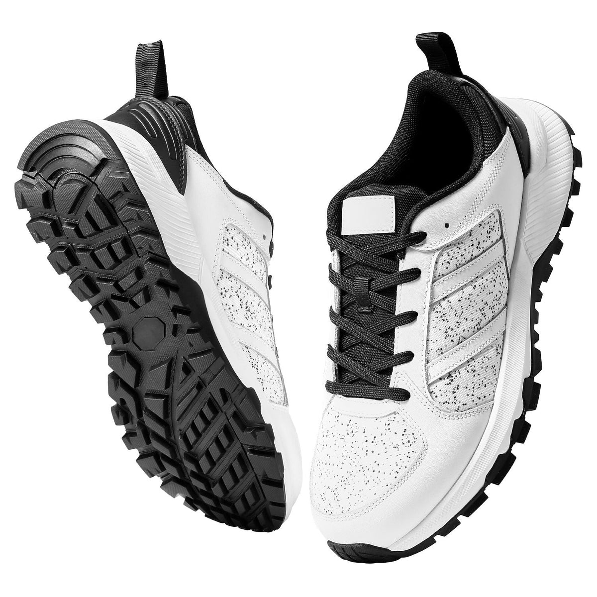 Cross Training Shoes, W Width Sneakers US Size 9, Wide Toe Box Shoes with Arch Support & Adjustable Lace-up, Training Shoes for Running, Gymnastics, Dog Walking, and Weightlifting (White)