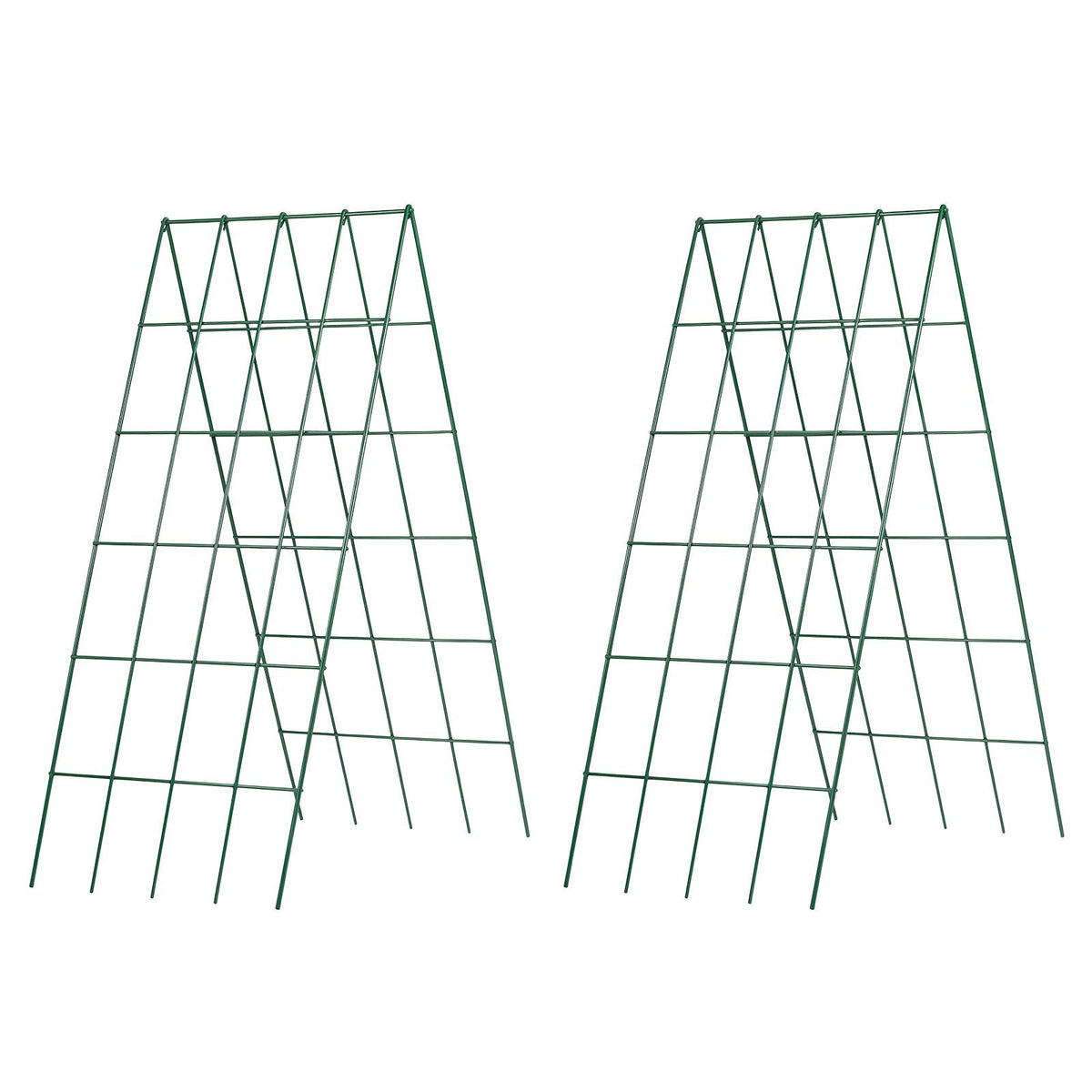 Cucumber Trellis 4 Pack, A-Frame Garden Trellises for Raised Bed, Metal Rustproof Coating Plant Support for Vine, Climbing Plants, Peas, Beans, Zucchini, Tomato, Flower (38.98 x 15.75 in x 4PCS)