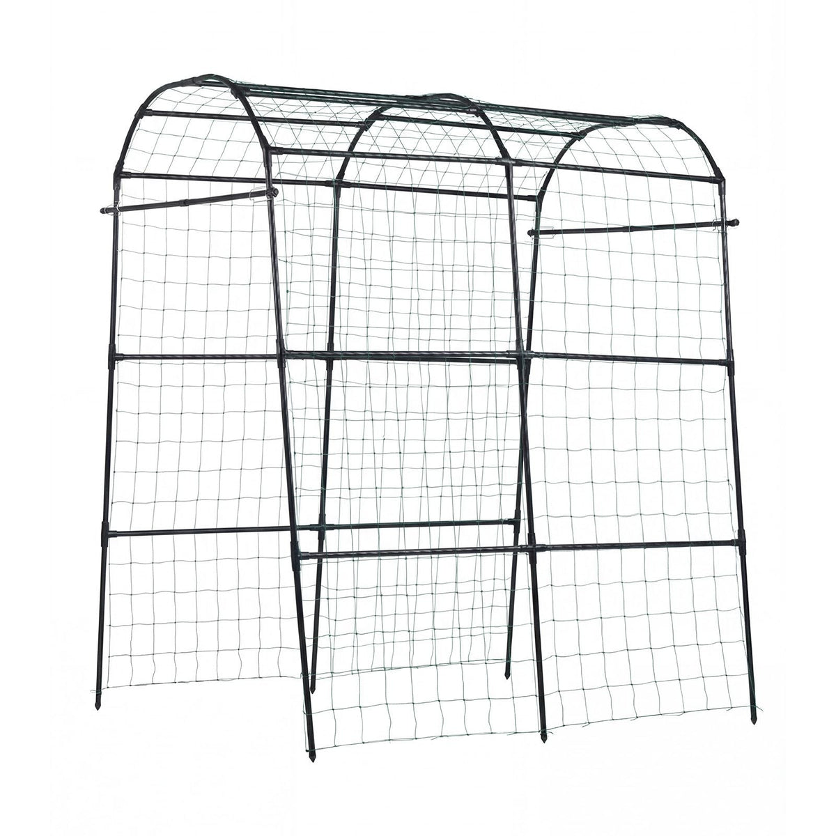 Cucumber Trellis, U-Shape Garden Trellises for Raised Bed, Metal Arch Plant Support for Vine, Climbing Plants Outdoor, Peas, Beans, Zucchini, Tomato, Squash, Flower (70.87 x 44.09 x 82.99 in)