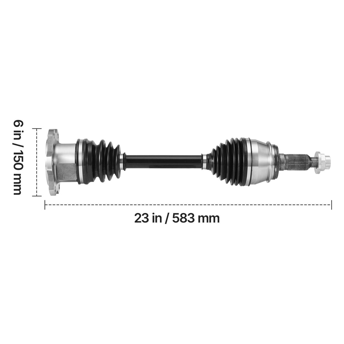 CV Axle Shaft Assembly, 2 Pieces Front Left & Right (Driver and Passenger Side), Automotive Replacement CV Axles Pair Compatible with 2007-2020 Cadillac Escalade, Alloy Steel & Carbon Steel