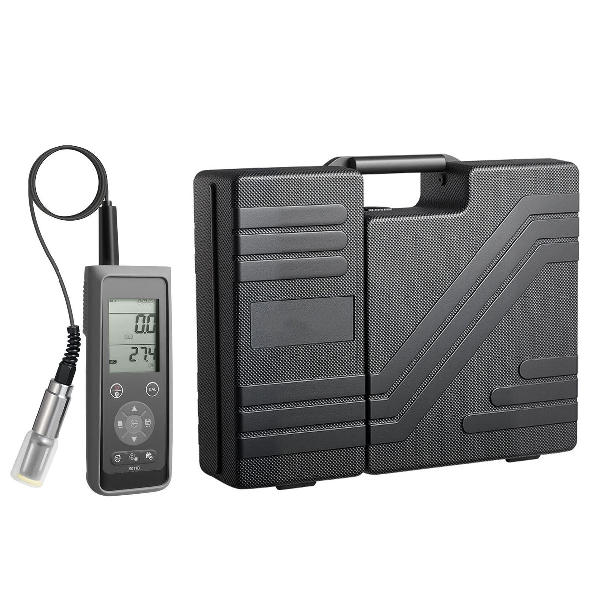 Dissolved Oxygen Meter, 0.0-50.0 mg/L Measurement Range, Portable Dissolved Oxygen Tester Kit with 13.1 ft Electrode Cable, Bluetooth/USB Data Transfer, 750 Data Sets Storage, DO Meter for Ponds