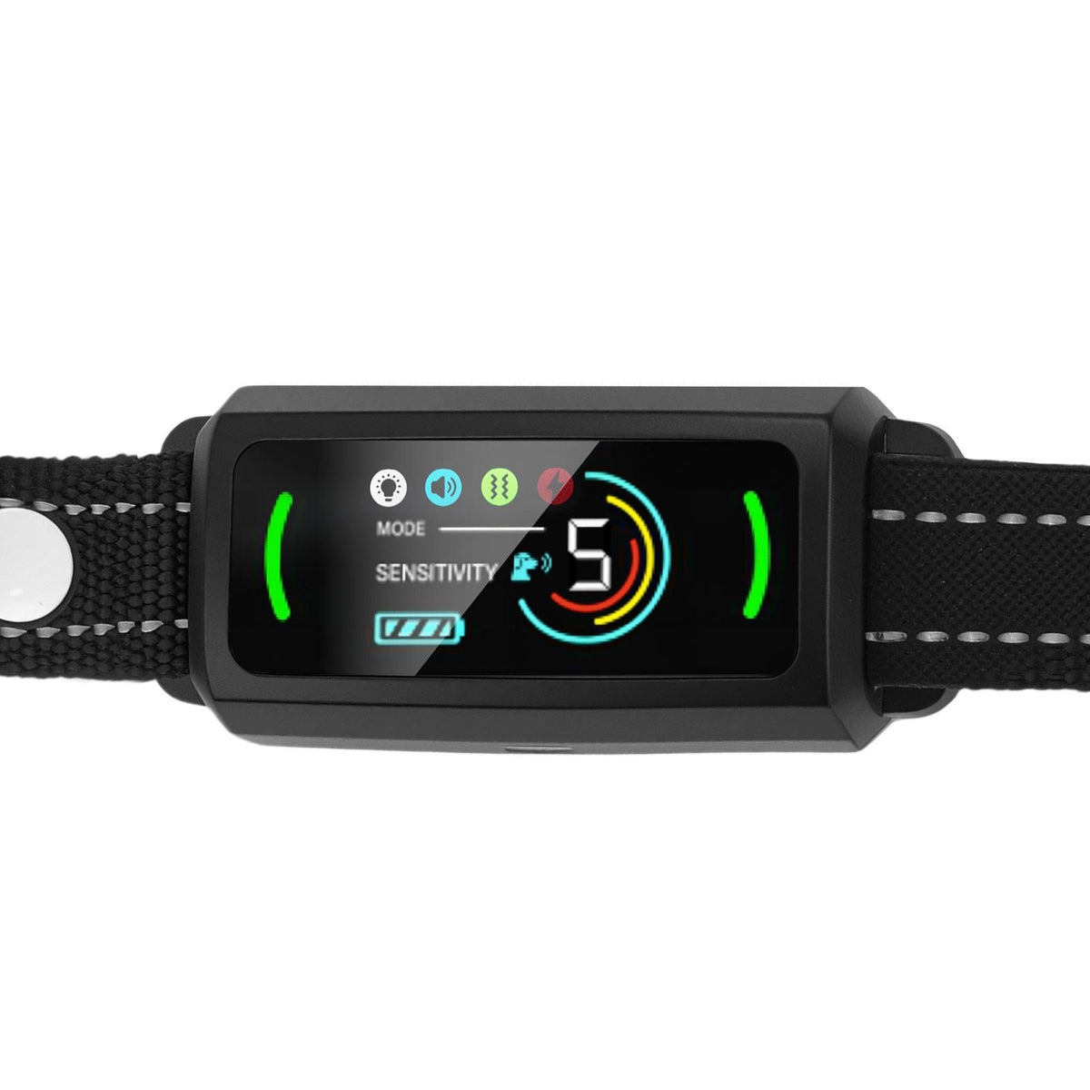 Dog Bark Collar, Smart Bark Collar for Large Medium Small Dogs, IP67 Waterproof Rechargeable Anti-Bark Collars for Dogs, Dog Anti-Barking Device, 6 Adjustable Sensitivity Beep Vibration (Black)