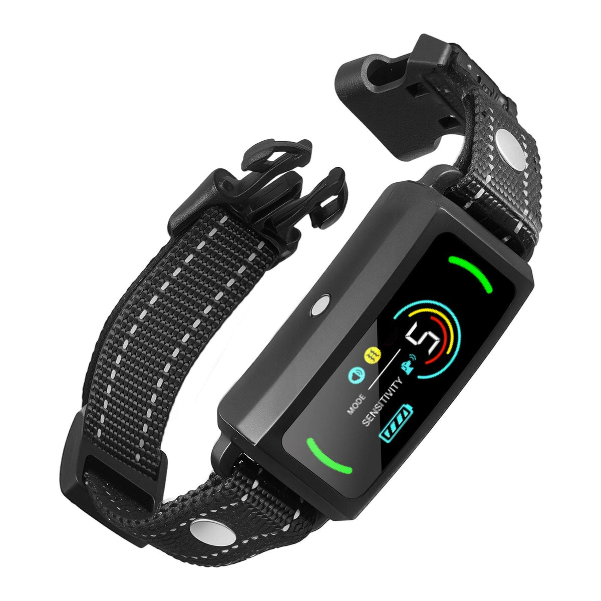 Dog Bark Collar, Smart Bark Collar for Large Medium Small Dogs, IP67 Waterproof Rechargeable Anti-Bark Collars for Dogs, Dog Anti-Barking Device, 6 Adjustable Sensitivity Beep Vibration (Black)