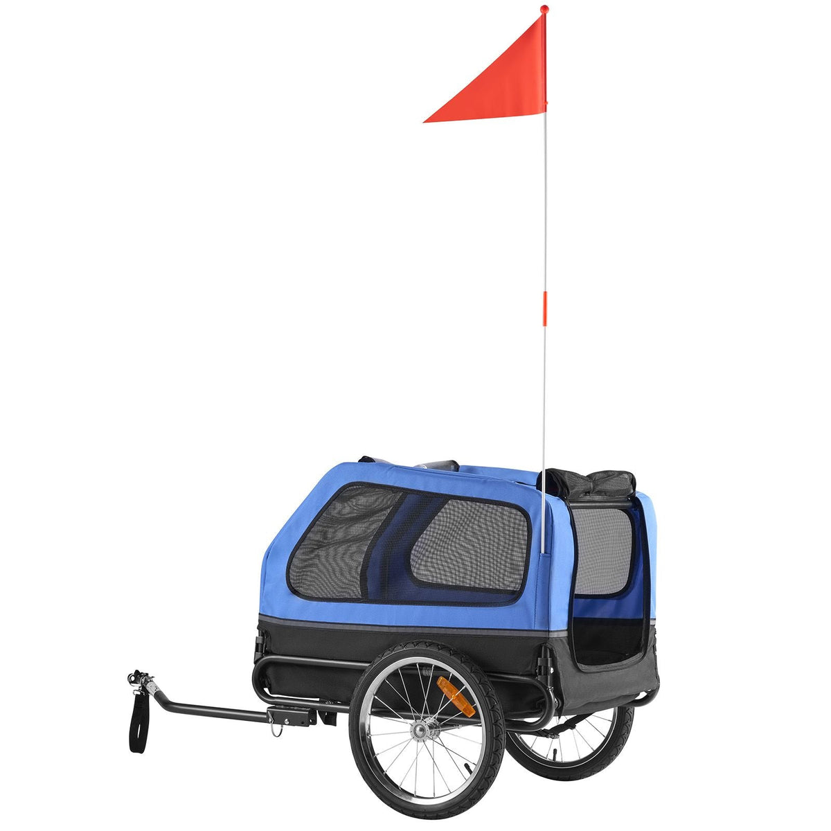 Dog Bike Trailer, Supports up to 88 lbs, Pet Cart Bicycle Carrier for Small & Large Dogs, Easy Folding Frame with Quick Release Wheel, Universal Bicycle Coupler, Reflector, Flag, Internal Leash