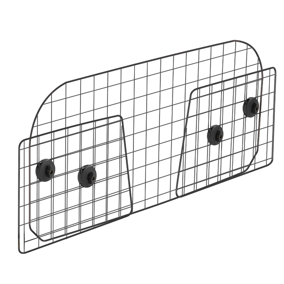 Dog Car Barrier, 35.4"-60.6" Adjustable Car Divider for Front Seat Installation, Universal-Fit Heavy-Duty Wire Mesh Dogs Separator Guard Net, Vehicle Pet Barrier for Sedans, Trucks and SUVs