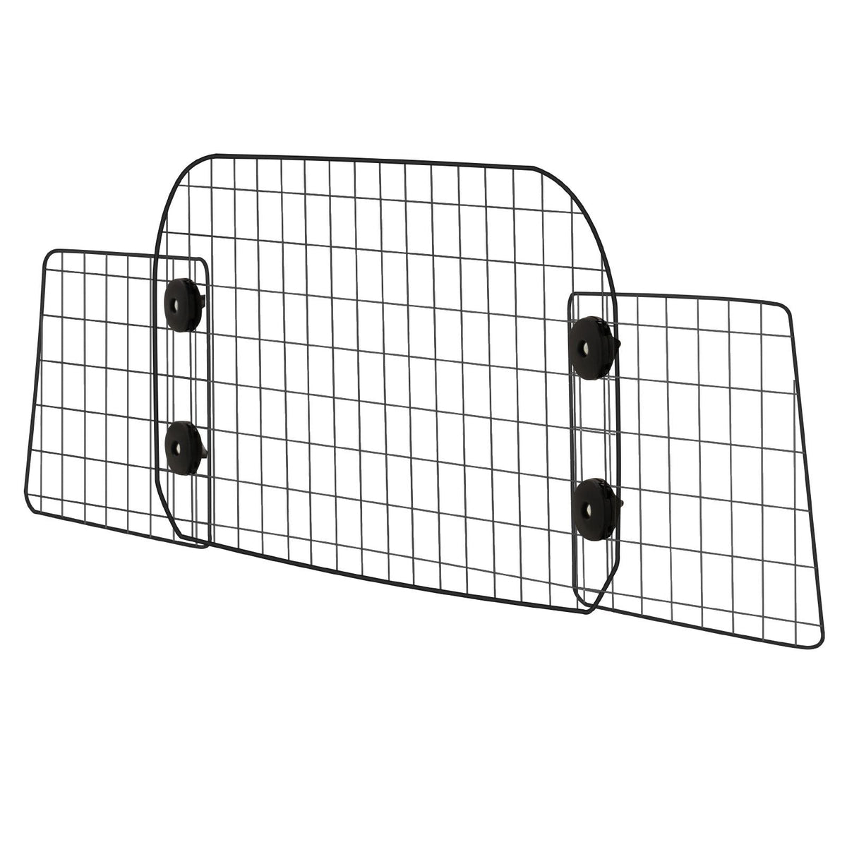 Dog Car Barrier, 35.4"-60.6" Adjustable Car Divider for Trunk Cargo Area, Universal-Fit Back Seat Heavy-Duty Wire Mesh Dogs Separator Guard Net, Vehicle Pet Barrier for Sedans, Trucks and SUVs