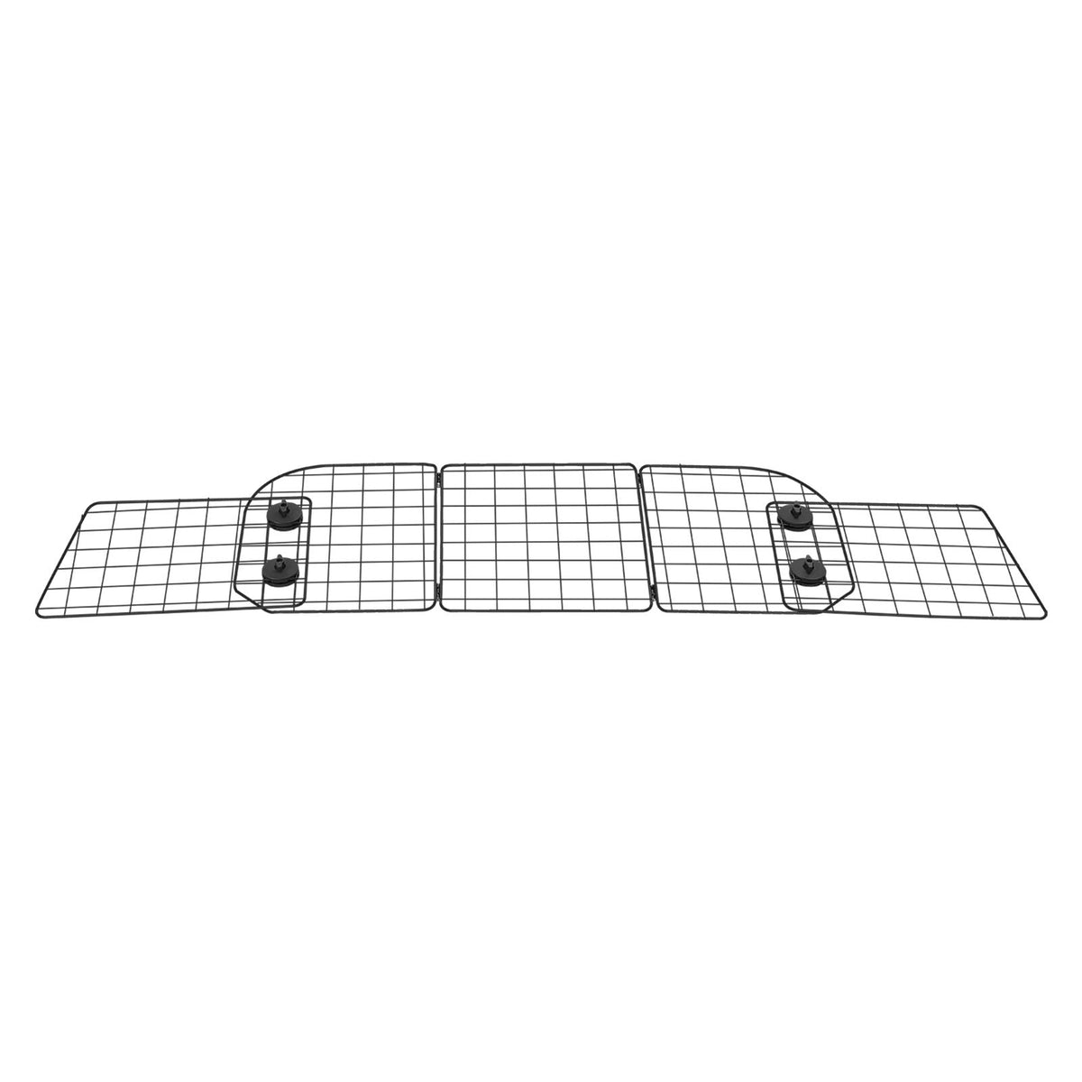 Dog Car Barrier, 38.5"-61.6" Adjustable Car Divider for Trunk Cargo Area, Universal-Fit Back Seat Heavy-Duty Wire Mesh Dogs Separator Guard Net, Vehicle Pet Barrier for Sedans, Trucks and SUVs