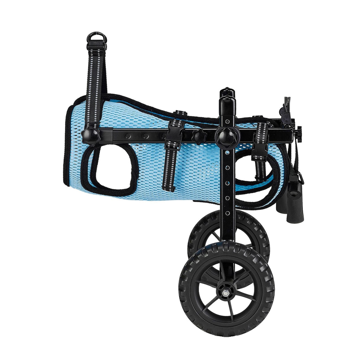 Dog Wheelchair for Back Legs, Adjustable 2 Wheels Pet Wheelchair, Lightweight Dog Cart with Shock-Absorbing Wheels, Mobility Support Wheel Chair for Disabled Injured Dogs up to 22lbs, Small