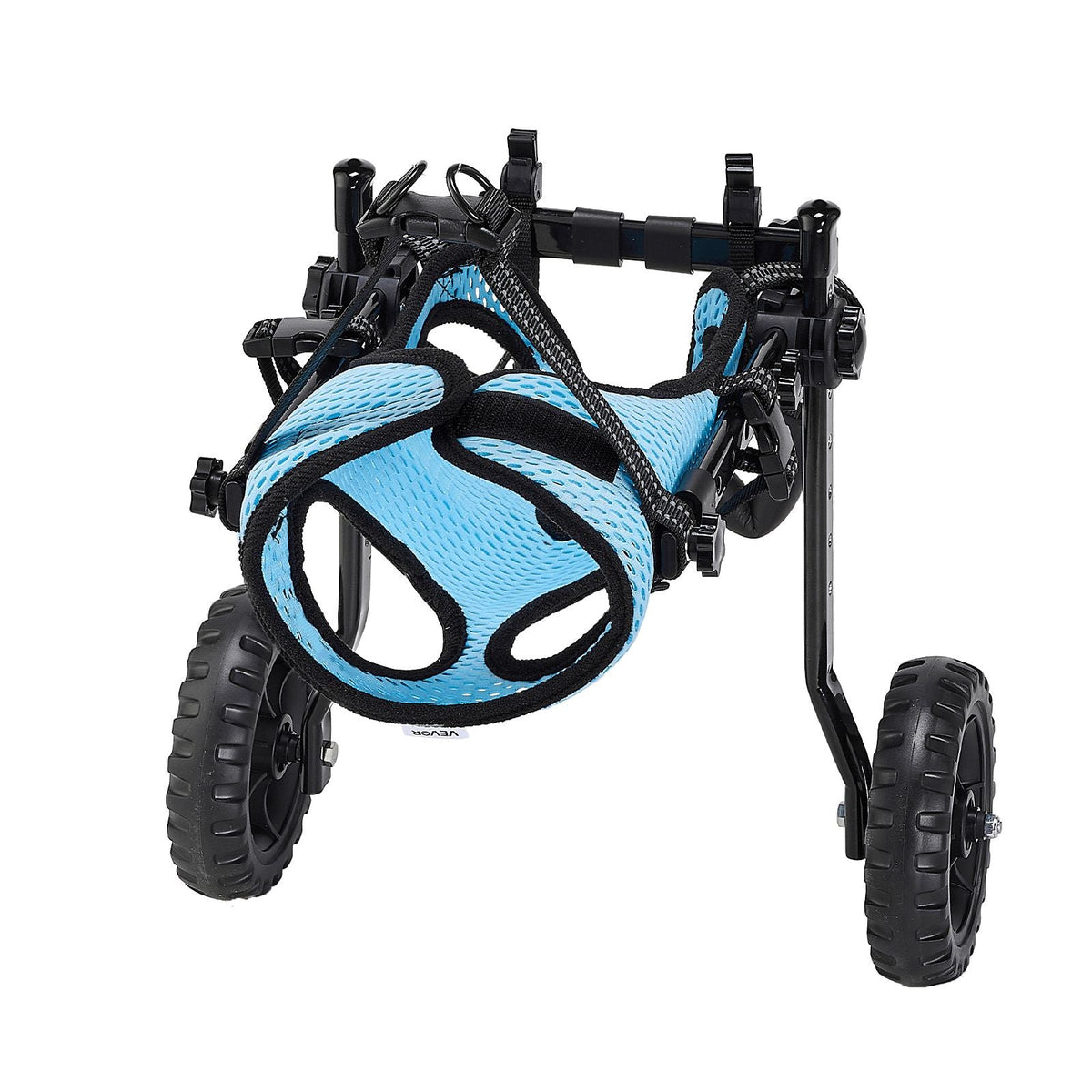 Dog Wheelchair for Back Legs, Adjustable 2 Wheels Pet Wheelchair, Lightweight Dog Cart with Shock-Absorbing Wheels, Mobility Support Wheel Chair for Disabled Injured Dogs up to 22lbs , X-Small