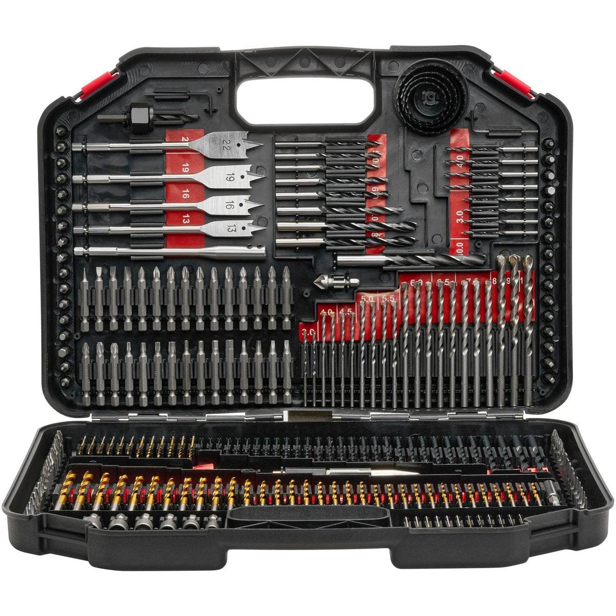 Drill Bit Set, 246 Pieces Drill and Driver Bit Set, Screwdriver Bit Set Suitable for Wood Metal Cement Drilling and Screw Driving, Drill Bit Sets Combo Kit Assorted in Organized Carrying Case