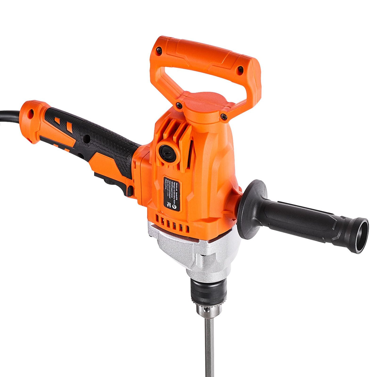 Drill Mixer, 1/2 inch Corded Electric Drill Mixer Set, 0-850RPM 5.4A Mixing Drills, Mixing Drills Machine with D-Handle for Drilling & Blending, Handheld Cement Mixers for Fodder, Paint, Cement