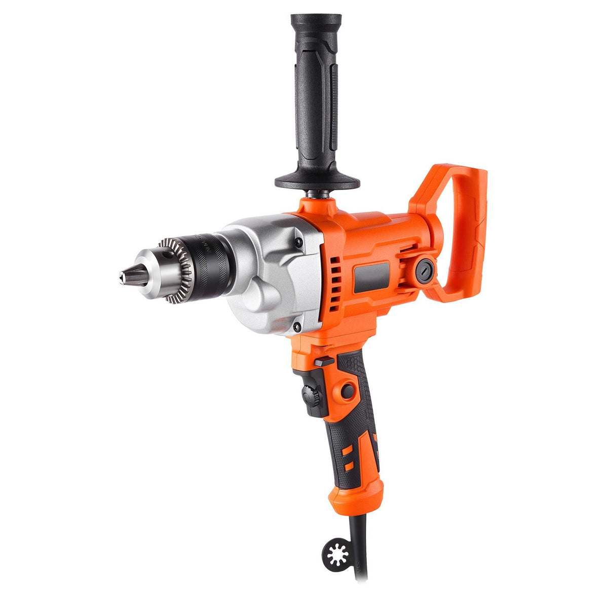 Drill Mixer, 1/2 inch Corded Electric Drill Mixer Set, 0-850RPM 5.4A Mixing Drills, Mixing Drills Machine with D-Handle for Drilling & Blending, Handheld Cement Mixers for Fodder, Paint, Cement
