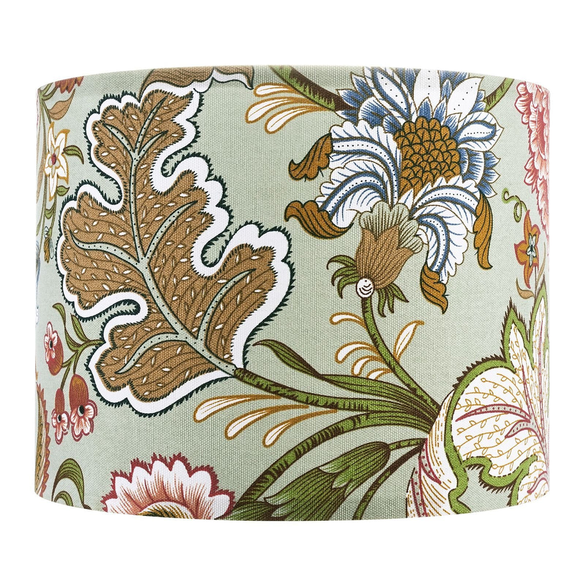 Drum Lamp Shade 2 Set, 13 in Top x 13 in Bottom x 10 in High, Medium Drum Linen Lampshade, Replacement Lamp Shade for Table Lamps Floor Lamps Pendant Lights, Easy Assembly Required (Dark Floral)
