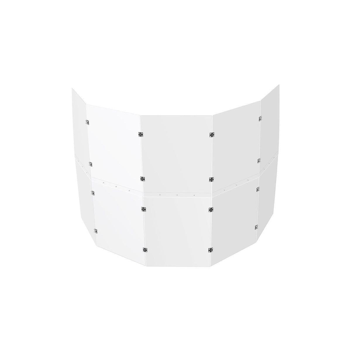 Drum Shield, 5 Panels 2 ft x 5 ft Portable Acrylic Drum Cage with Zinc Alloy Hinges for Church Concert Halls Music Festivals, Drum Shields Drum Sound Barrier Suitable for Practice Performance