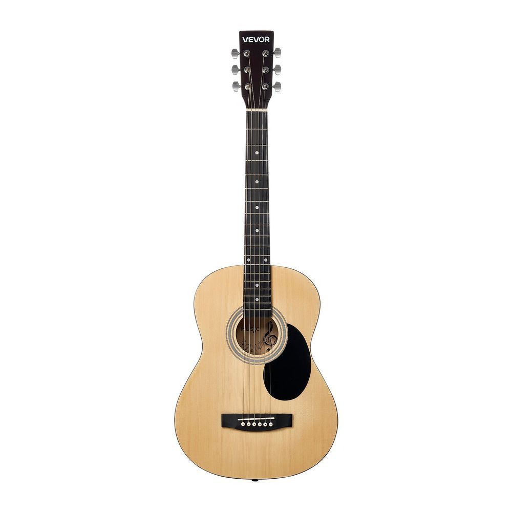 39 in Dreadnought Acoustic Guitar Natural Beginner Bundle with Gig Bag for Adult