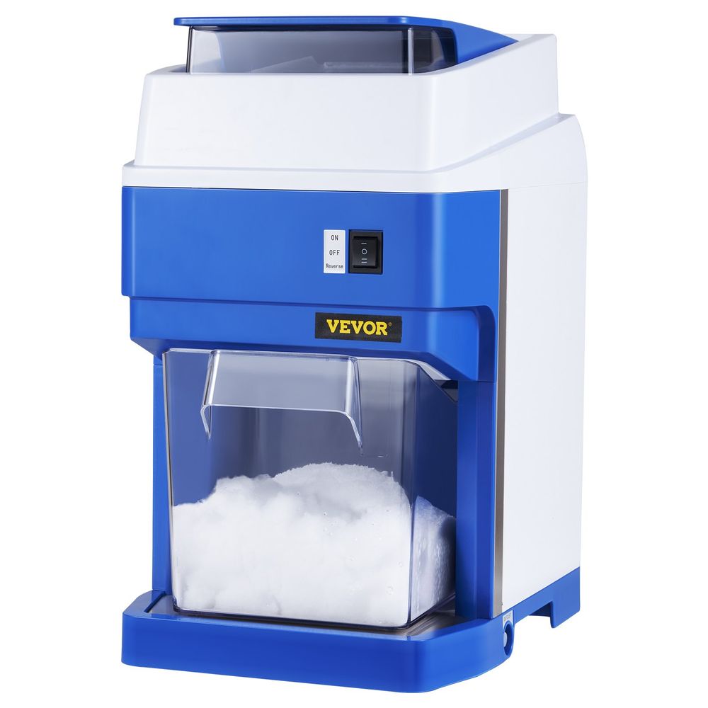 Commercial Ice Shaver Crusher, 265lbs Per Hour Electric Snow Cone Maker with 4.4lbs Ice Box, 300W Tabletop Shaved Ice Machine for Parties Events Snack Bar, Home and Commercial Use