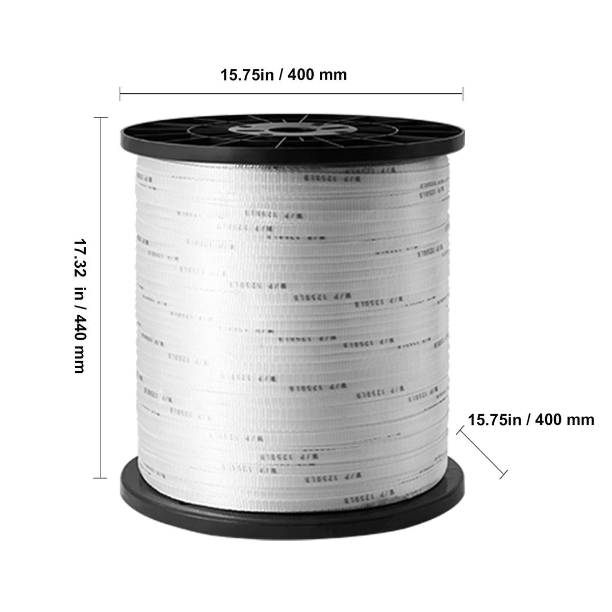 Durable Polyester Pull Cord, Width 0.5" & Length 5249ft, Max Load 1250 lbf, Measurement Marks, Perfect for Organizing Cables, Packaging, Garden Work & Electrical Jobs