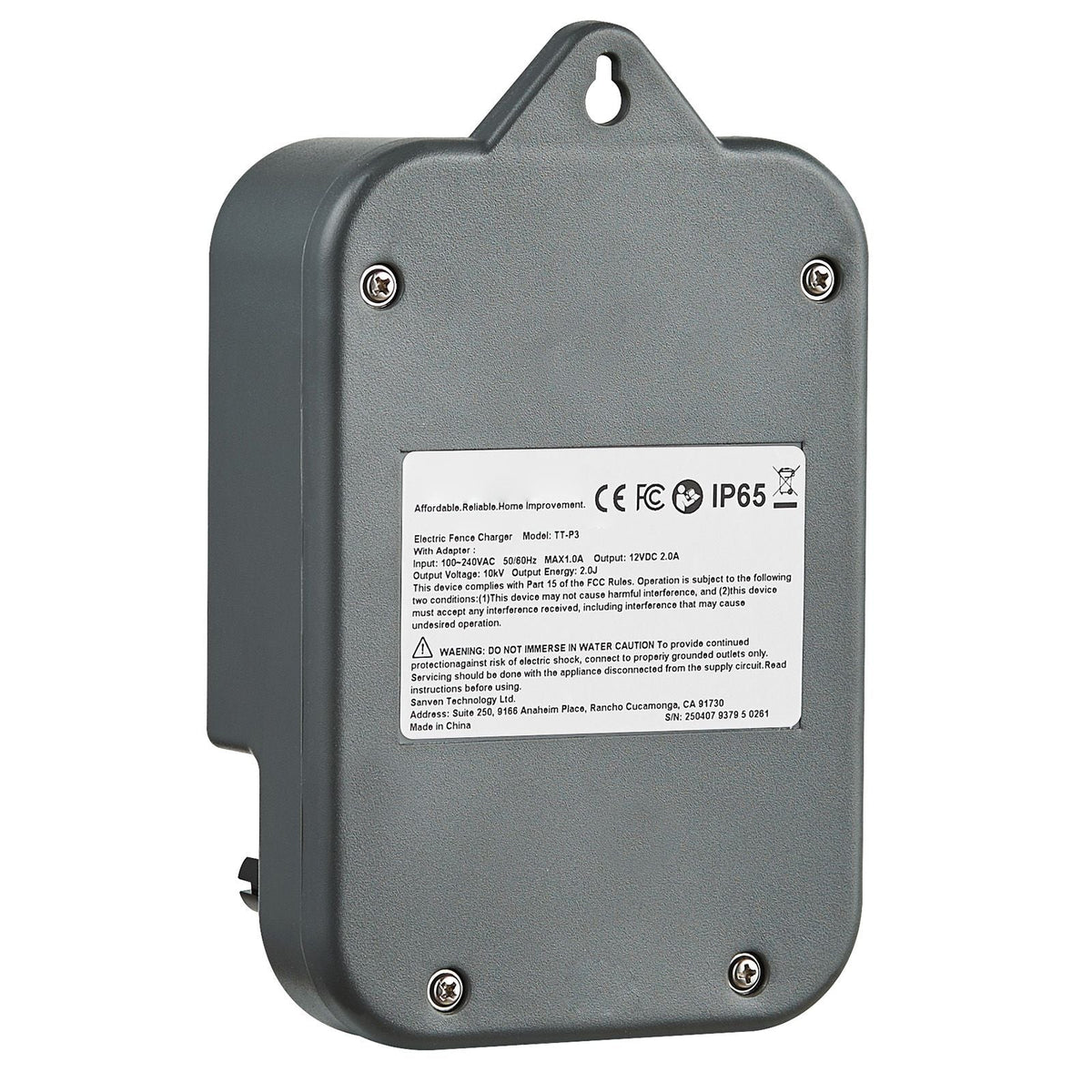 Electric Fence Charger, 10kV 2J, AC DC Electric Fence Energizer with LED Indicator, 1.86 Miles Range, Powerful Plug-in Fences Charger, Prevents Wild Animals Intrusion for Livestock Poultry