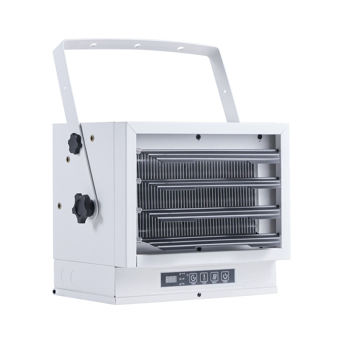 Electric Garage Heater, 8500-Watt with Remote Control & 10 Hour Timer & Overheat Protection Wall/Ceiling Mounted Shop Heater, Commercial Fan-forced for Indoor Workshop Warehouse,240V White