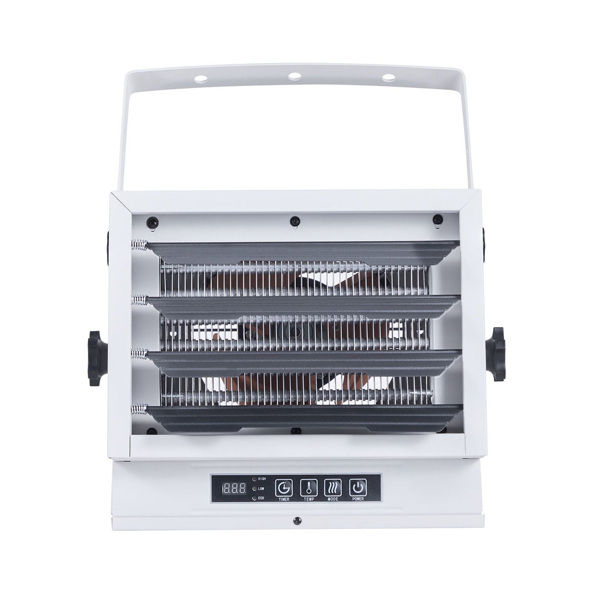 Electric Garage Heater, 8500-Watt with Remote Control & 10 Hour Timer & Overheat Protection Wall/Ceiling Mounted Shop Heater, Commercial Fan-forced for Indoor Workshop Warehouse,240V White