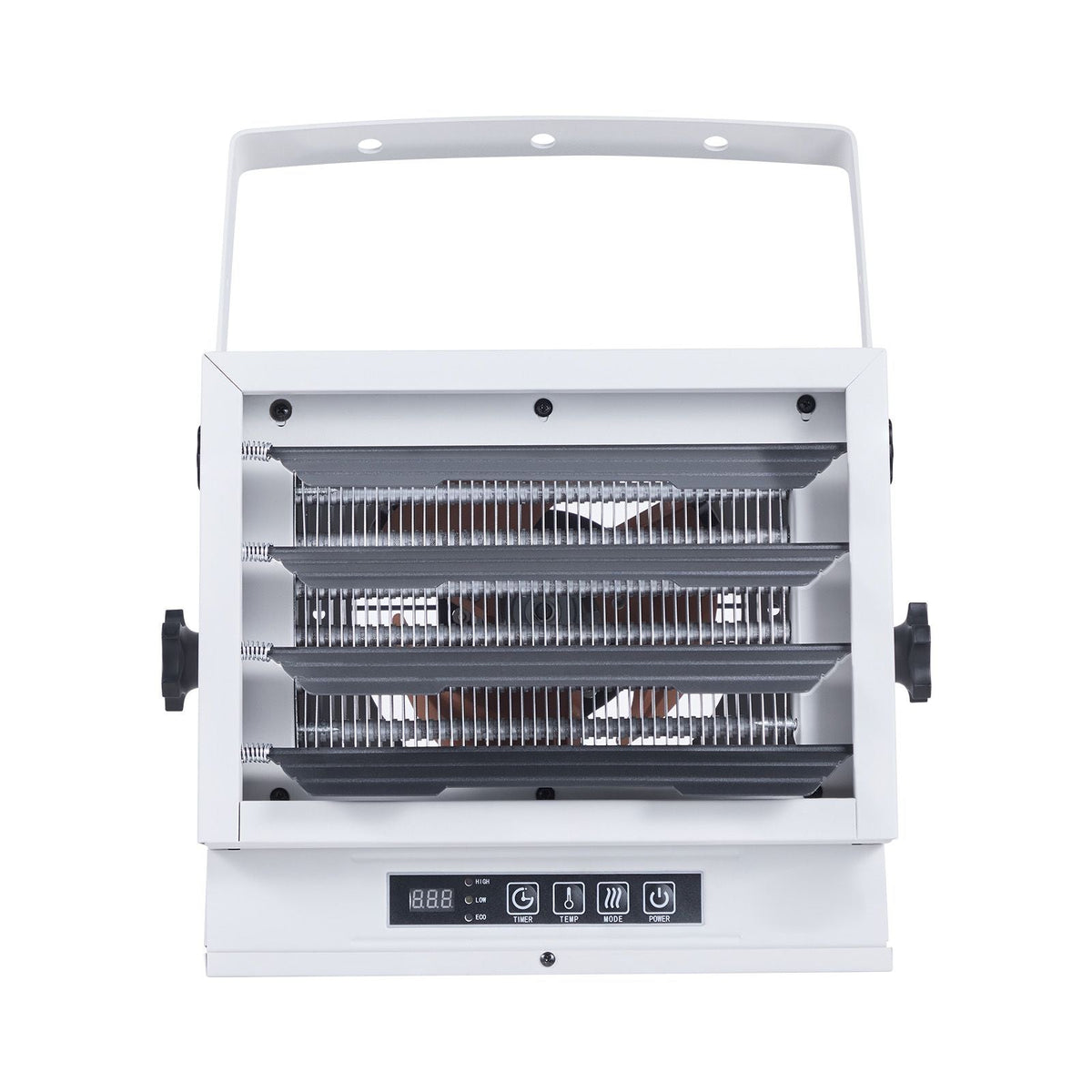 Electric Garage Heater, 8500-Watt with Remote Control & 10 Hour Timer & Overheat Protection Wall/Ceiling Mounted Shop Heater, Commercial Fan-forced for Indoor Workshop Warehouse,240V White