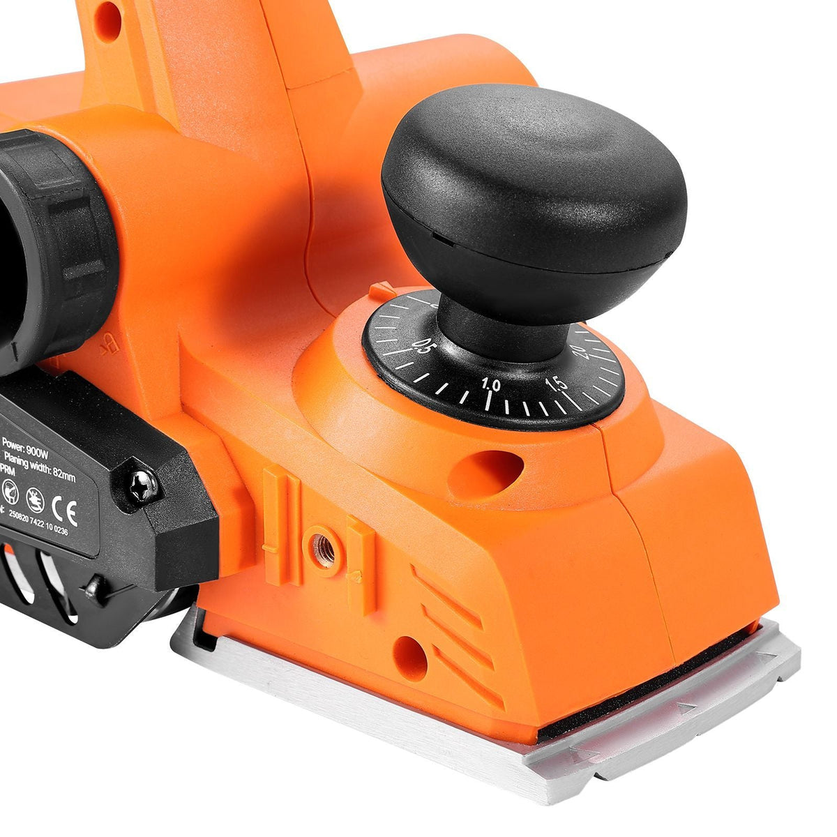 Electric Hand Planer, 3-1/4-Inch Cut Width, 7-Amp 14500 RPM Corded Power Handheld Planer for Wood, with Adjustable Cut Depth, 2 Blades, for Woodworking Wood Chamfer DIY Smooth Finish Carpentry