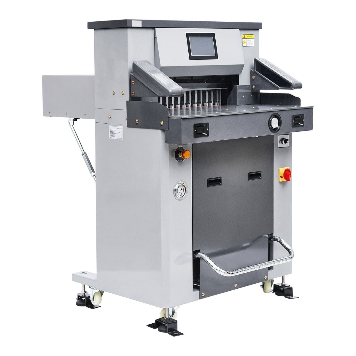 Electric Hydraulic Paper Cutter, 2500W Heavy Duty Paper Cutter Machine 20.2 in/515 mm Cutting Width, 3.1 in/80 mm Cutting Thickness, Electric Guillotine Trimmer with Casters & Infrared Function