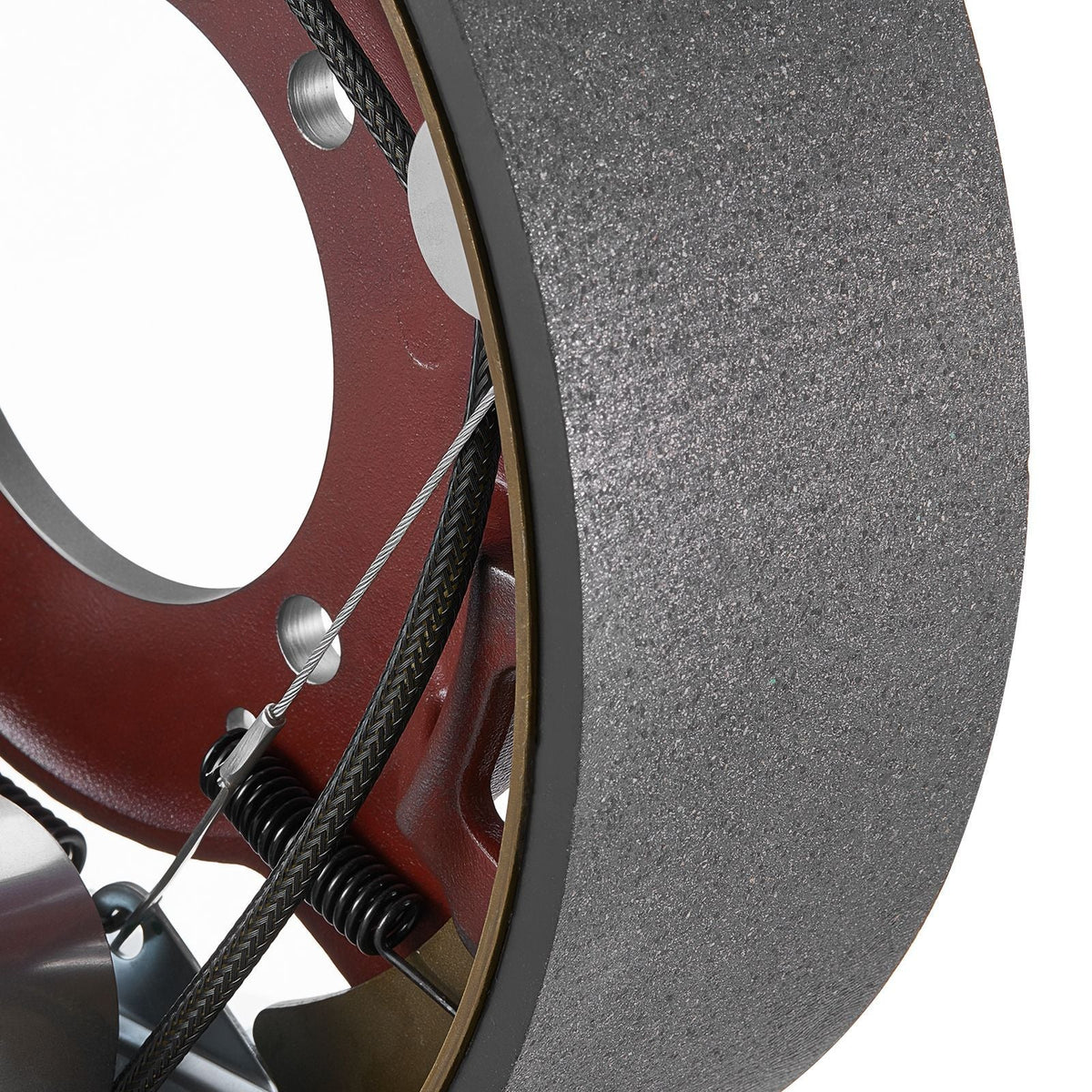 Electric Trailer Brake Kit, 12.25 x 3.375 Inch, 2 Pairs Self-Adjusting Electric Brakes Kit for 10000 lbs Trailer Axle, Backing Plates for Braking System Part Replacement, Fit for Trailers, RVs