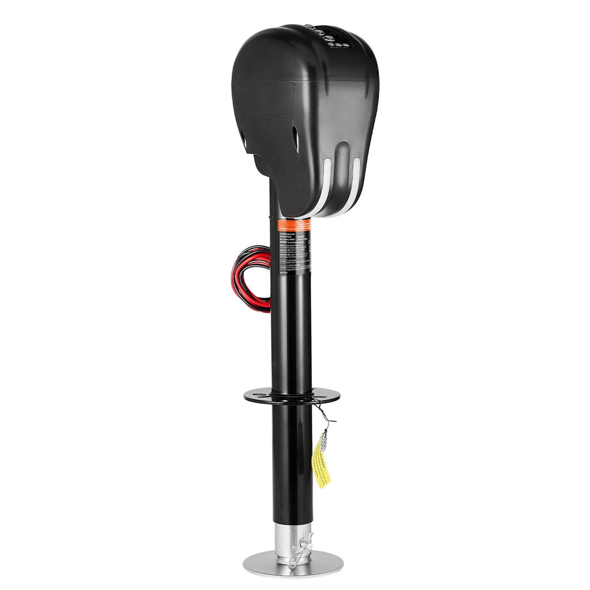 Electric Trailer Jack, 3500 lbs, Heavy Duty RV Electric Power Tongue Jack with 2 Way Connector, Memory Function, Crank Handle & Weatherproof Jack Cover, 9.5"-26.3" Lift, for Trailers & Campers