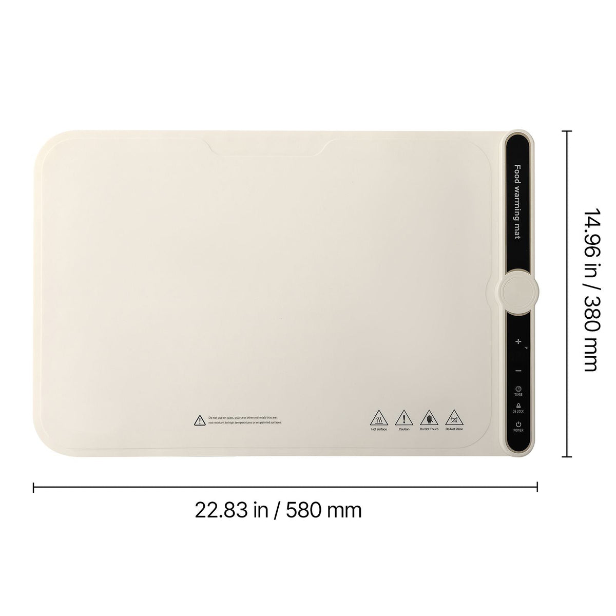 Electric Warming Tray, Food Warming Mat for Buffet, Rollable & Portable Silicone Food Warmer with 9 Adjustable Temperature Settings, Auto Shut-Off & Child Lock, Ideal for Parties, Catering