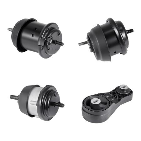 Engine and Transmission Motor Mount Kit Replacement, Set of 4, Compatible with 2009–2017 Chevrolet Traverse 3.6L V6, Replace OE# A5548HY, A5549HY, A5458HY, A5444, Secure Support
