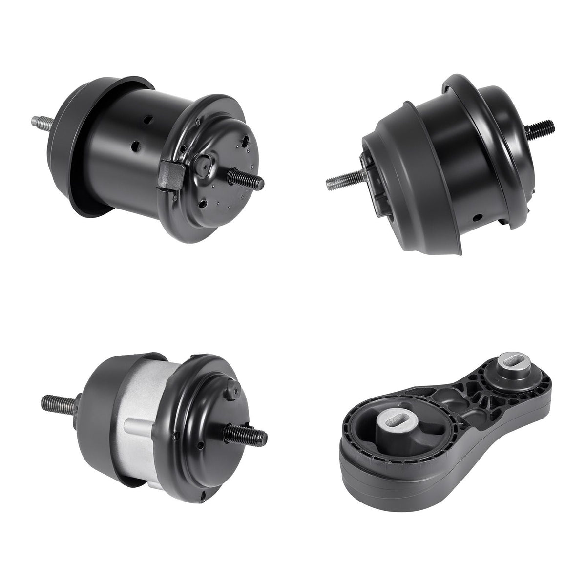 Engine and Transmission Motor Mount Kit Replacement, Set of 4, Compatible with 2009–2017 Chevrolet Traverse 3.6L V6, Replace OE# A5548HY, A5549HY, A5458HY, A5444, Secure Support