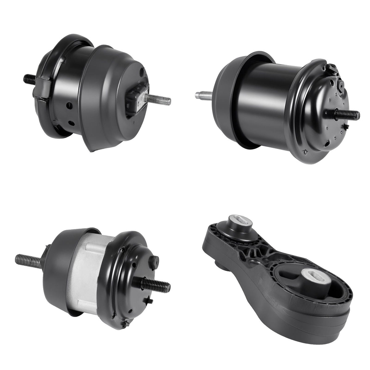 Engine and Transmission Motor Mount Kit Replacement, Set of 4, Compatible with 2009–2017 Chevrolet Traverse 3.6L V6, Replace OE# A5548HY, A5549HY, A5458HY, A5444, Secure Support