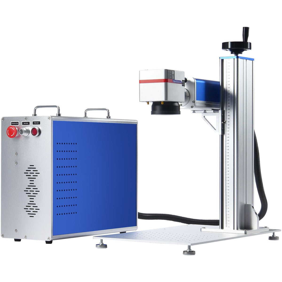 Fiber Laser Marking Machine, 30W Compatible with LightBurn, Fiber Laser Engraving Marking Machine with 5.9" x 5.9" Working Area, Solid State Fiber Laser Engraver for Aluminum Steel Jewelry Gold