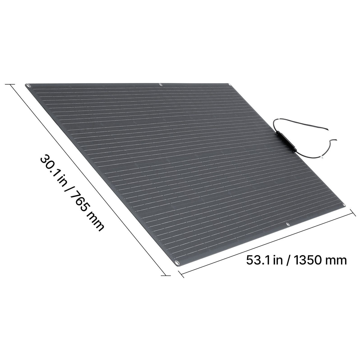Flexible Solar Panel, 200W Semi-Flexible Bendable Monocrystalline Solar Panel, 21.9% Efficiency Mono Off-Grid Charger with MC4 Output, IP67 Waterproof for Marine RV Car Cabin Curved Surfaces