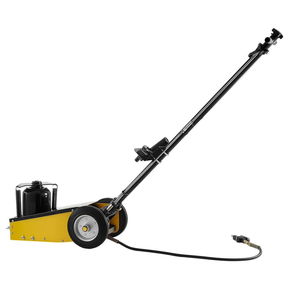 Floor Jack, 22 Ton (48501 lbs) Capacity, Steel Racing Floor Jack with Single Piston Quick Lift Pump & Extension Posts, Air Hydraulic Trolley Car Lift for SUVs, Pickups, Lifting Range 10.4"-21.3"