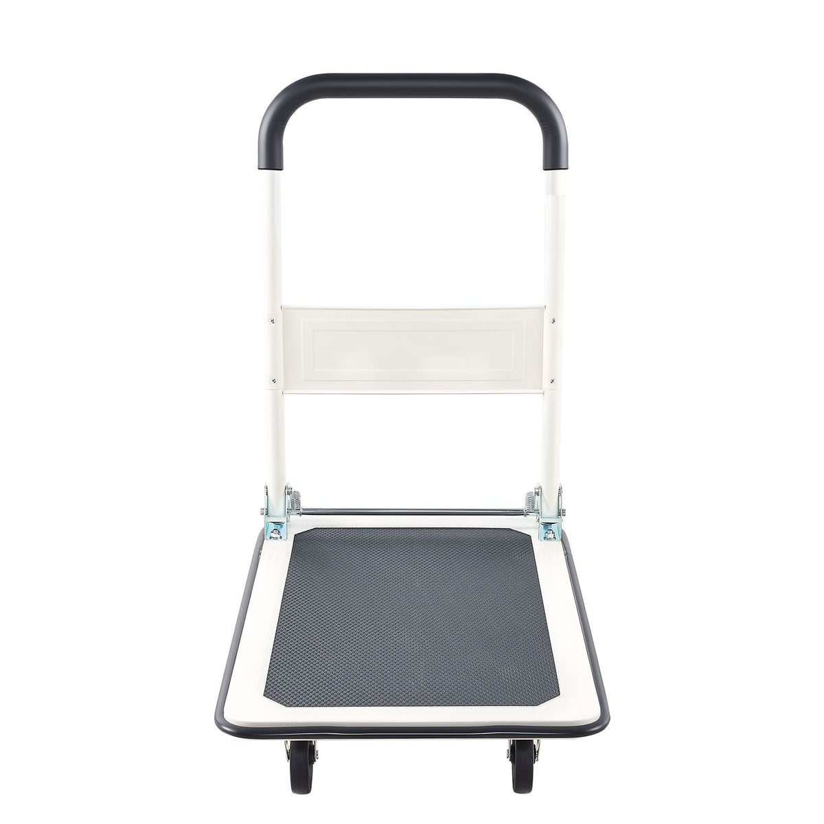 Foldable Push Cart Dolly, 330 lbs Load Capacity, Folding Platform Truck with Swivel Wheels, Moving Platform Hand Truck Flatbed Cart, Space Saving Push Handle, for Easy Storage, 29x18.9x32.5in