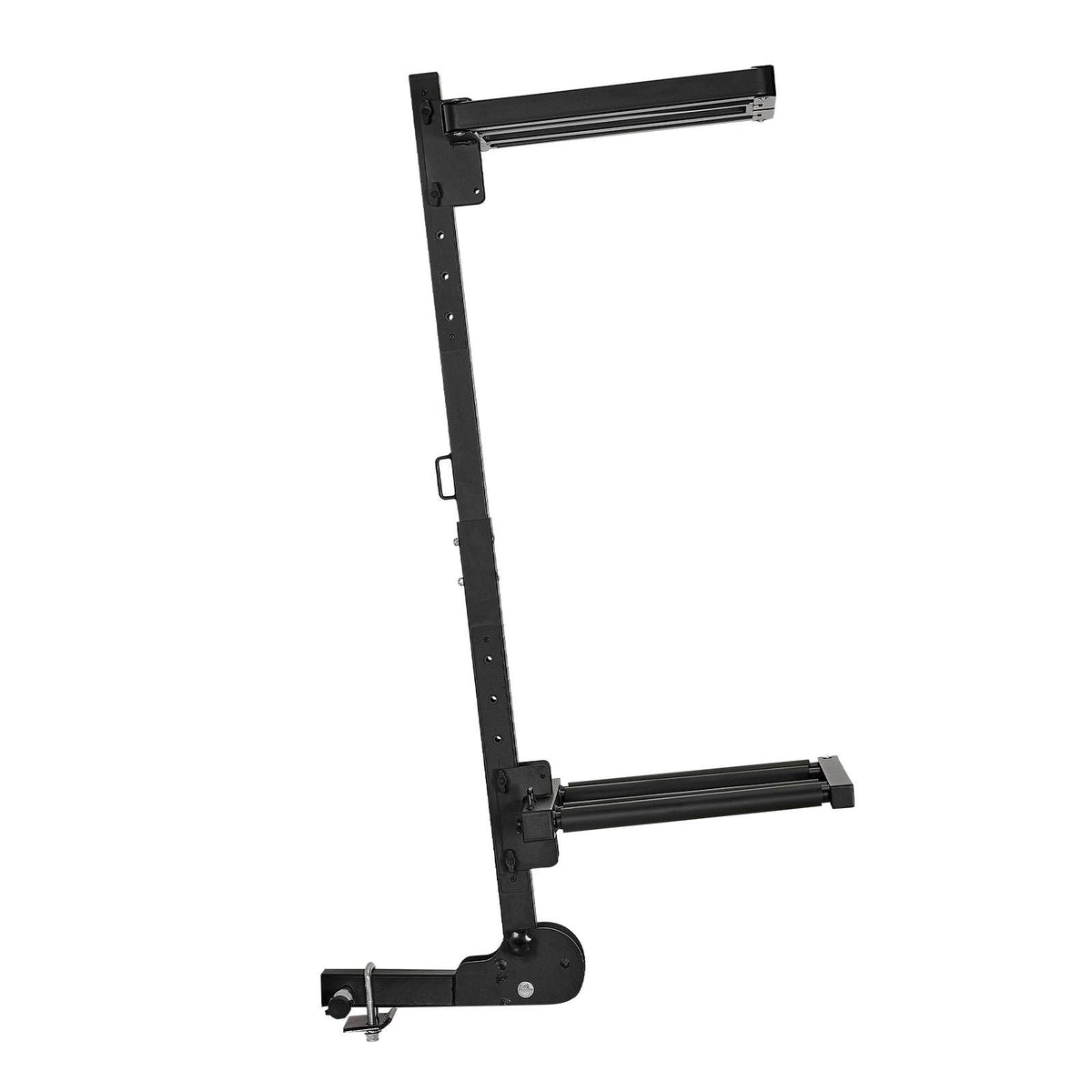 Folding Hitch Mounted Ski & Snowboard Rack, Fits 2-Inch Receiver, Carries up to 6 Pairs of Skis or 4 Snowboards, Adjustable Hitch-Mounted Rack for Car with Key Lock, Security Strap, Tilt Access
