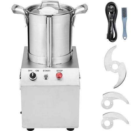 Food Processor & Vegetable Chopper, 6.3 Quart Food-Grade Stainless Steel Food Processor Chopper with 2 Extra S-Curve Blades, Ideal for Chopping Vegetables, Fruit, Grains, Nuts