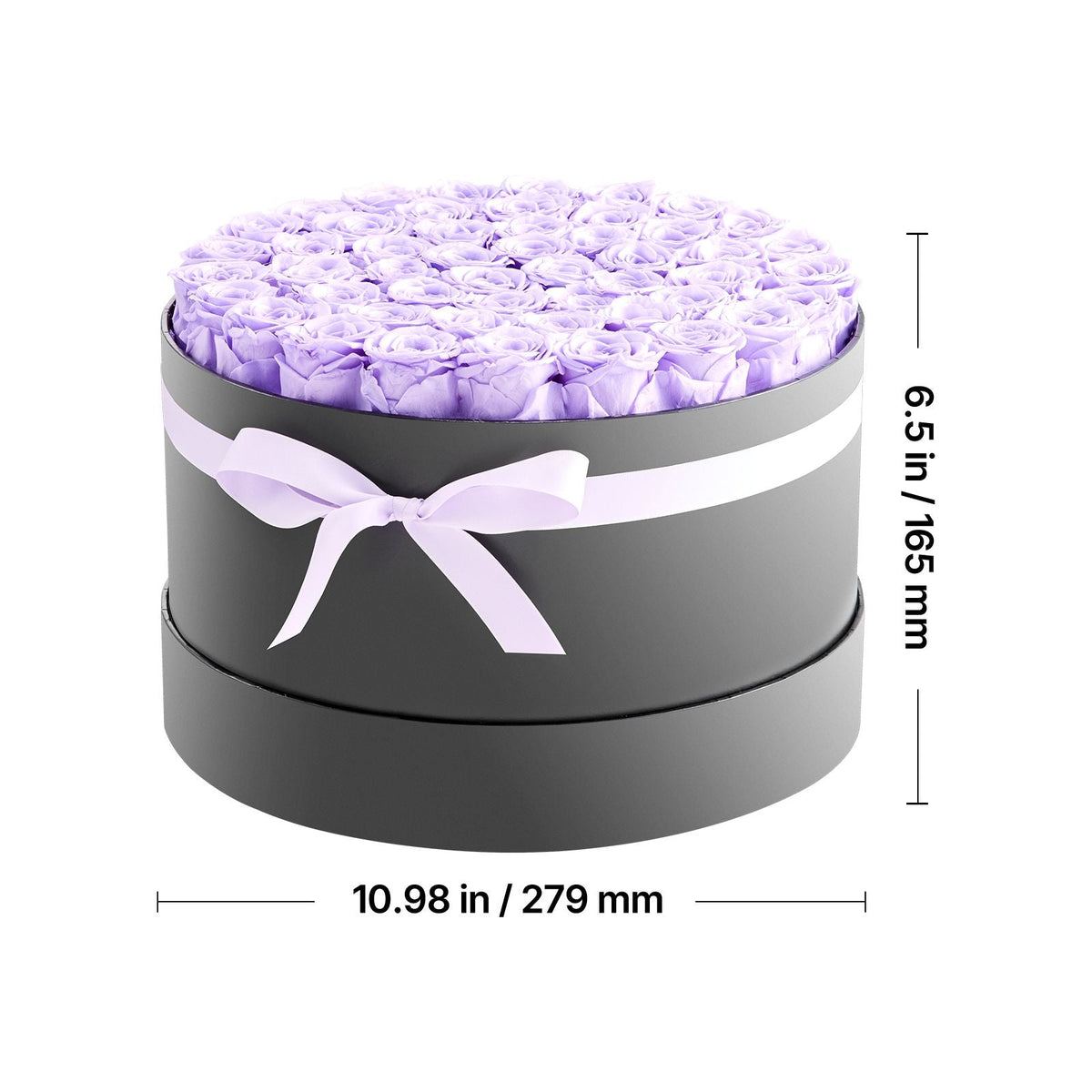 Forever Flowers, 50 Preserved Roses in a Box, Eternal Flowers Immortal Bouquet Birthday Present for Women Her Wife Mothers, Anniversary, Valentine's Day,Christmas, Lavender Purple