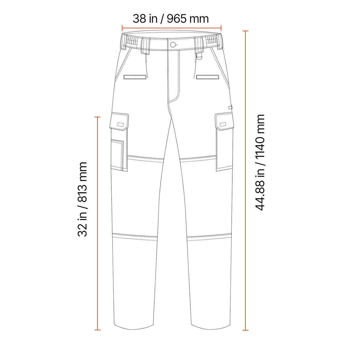 FR Pants for Men, 9 oz 100% Cotton, Flame-Resistant Cargo Pants with Multi-Pockets and Elastic Waist, Reinforced Tear-proof Stitching, Ideal for Welding Work and Casual Wear, XL Size, Khaki