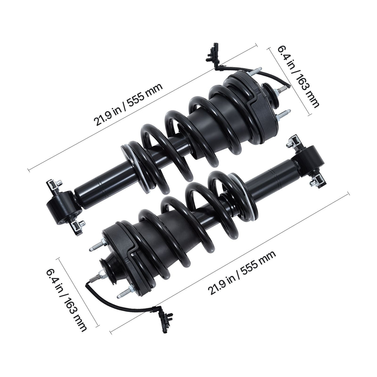 Front Air Shock Absorber Strut, 2 PCS, Compatible with Cadillac Escalade, Chevrolet Silverado/Suburban/Tahoe, GMC Sierra/Yukon, Replacement for 84176631 84061228 84977478 23312167 23464589