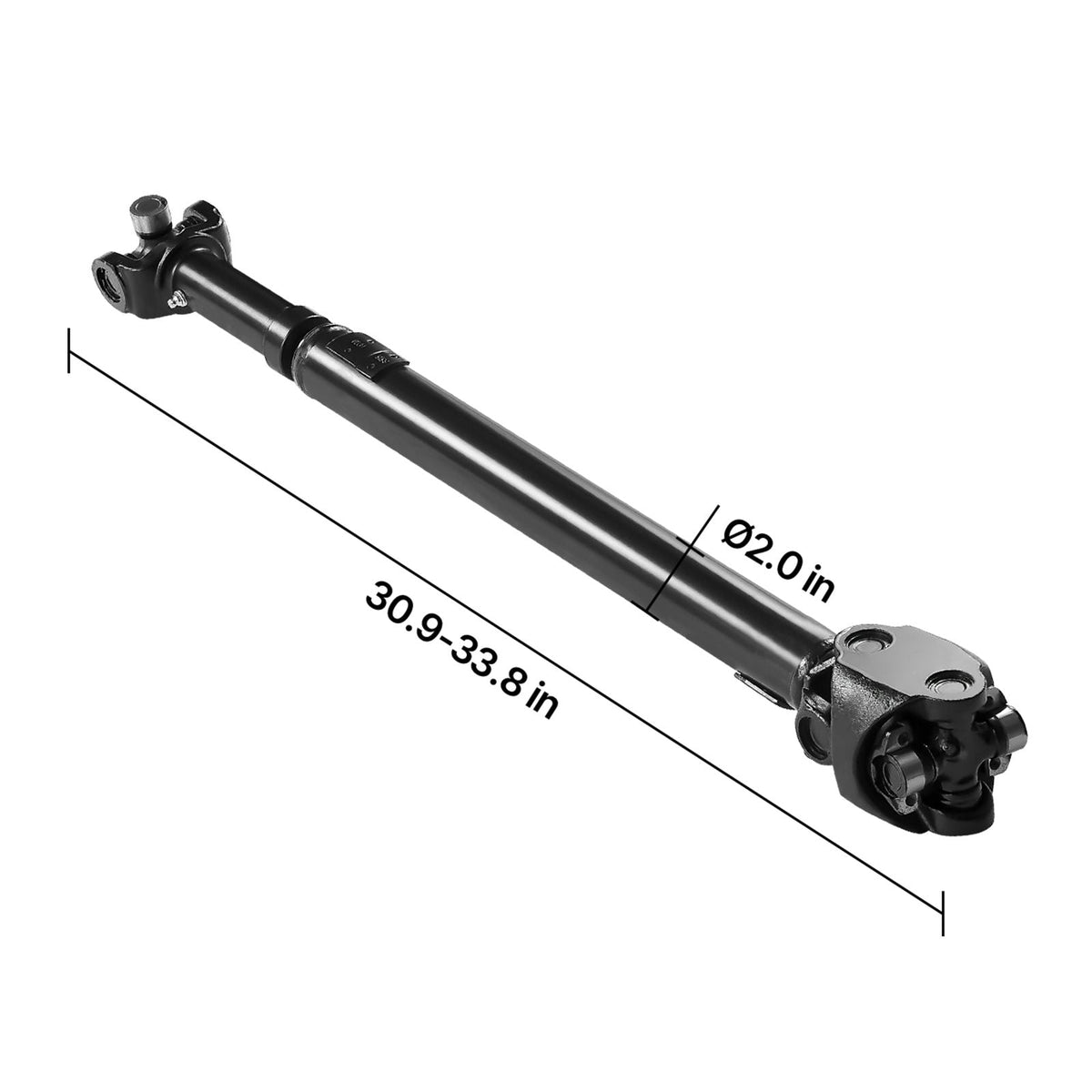 Front Drive Shaft, 30.9"-33.8" Prop Shaft Driveshaft Assembly Compatible with 1987-2001 Jeep Cherokee L6 4.0L, Replace #53005542AC 53005542 53003248 53005040 938-128 938128