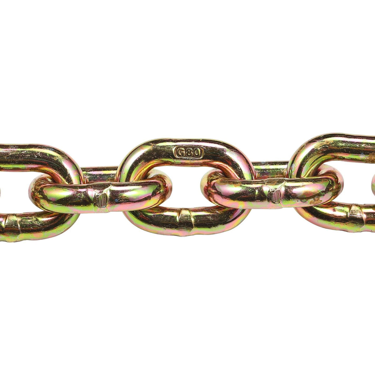 G80 Transport Binder Chain, 5/16" x 10.3' 2-Pack Tow Chain with Clevis Grab Hooks, 4900 lbs Safe Working Load, Heavy Duty Logging Chain for Transporting Towing Truck Tie Down Binding Equipment