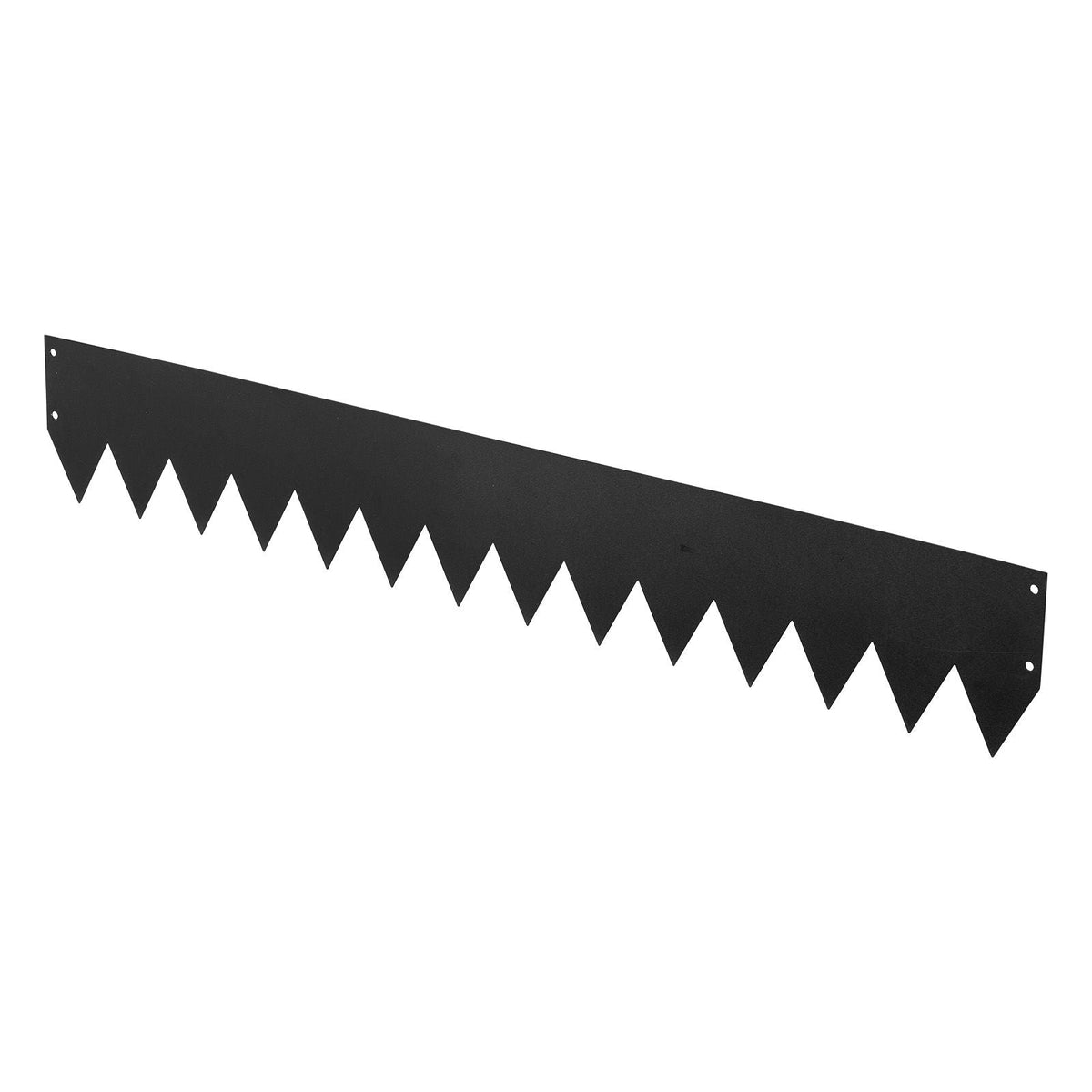 Galvanized Steel Landscape Edging, 24-Pack 40 x 6 Inch Metal Edging for Landscaping with 26 Mounting Clips, Heavy Duty Metal Garden Edge Border for Flower Bed, Yard Pathway, Black
