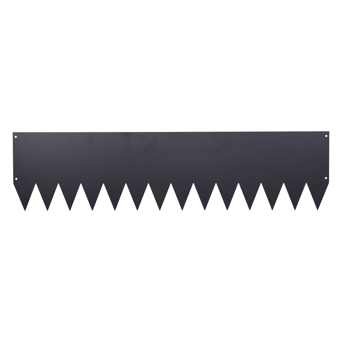 Galvanized Steel Landscape Edging, 6-Pack 40 x 10 Inch Metal Edging for Landscaping with 8 Mounting Clips, Heavy Duty Metal Garden Edge Border for Flower Bed, Yard Pathway, Black