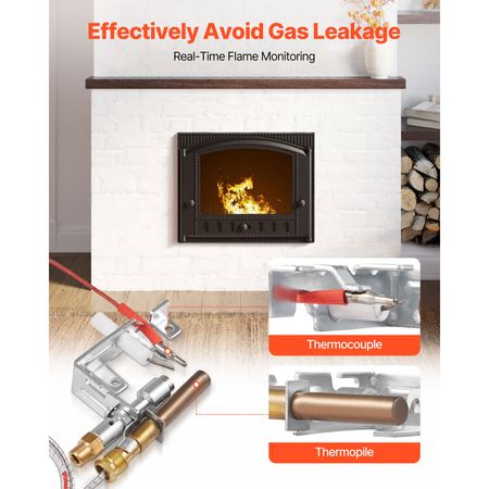 Gas Pilot Assembly, OE 103779-01, PP231, NG8218 Fireplace Natural Gas Ignition Replacement, Compatible with CIVF-25, CIVF-25CF, VFH-33M, VFH-33R, VFH-33T, VFHS-20R, VFSR-16, VFSR-18 Models